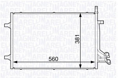 MAGNETI MARELLI 350203729000 -  Конденсатор, кондиционер